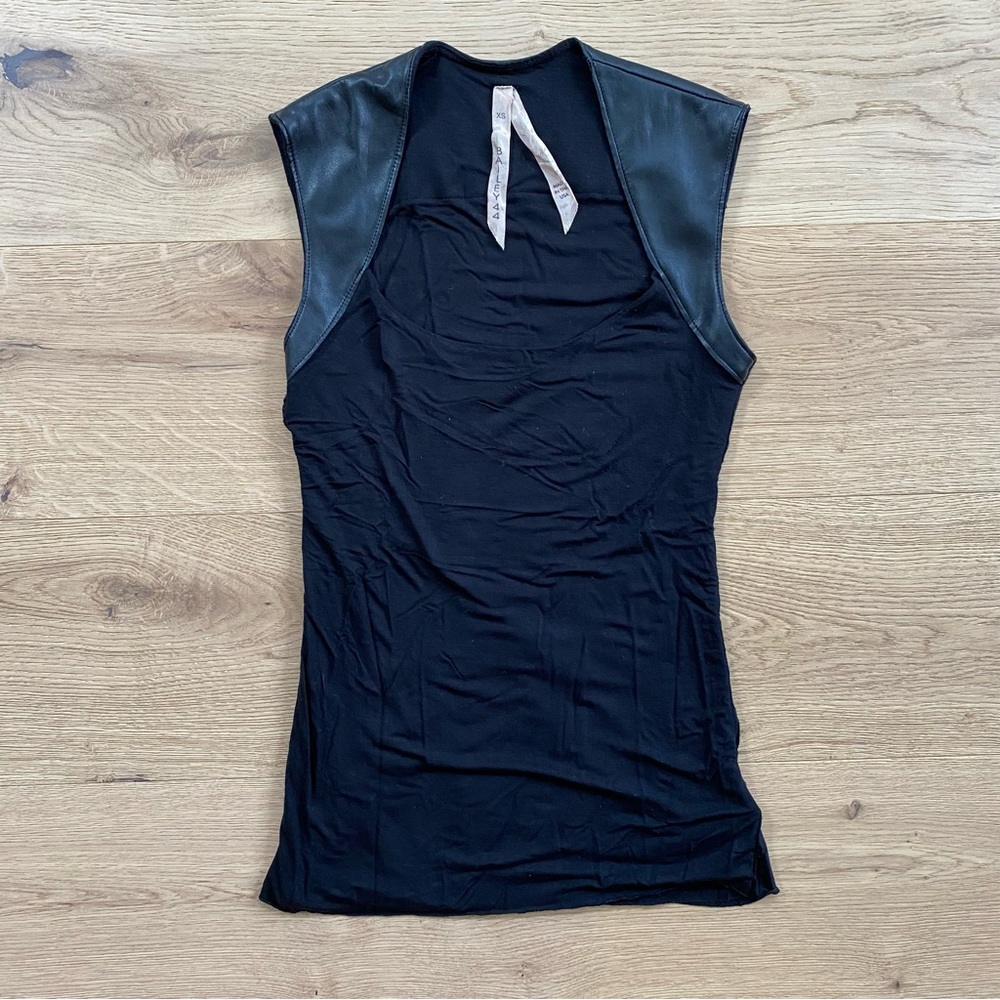 Bailey 44 Faux Leather Accent Tank Top
